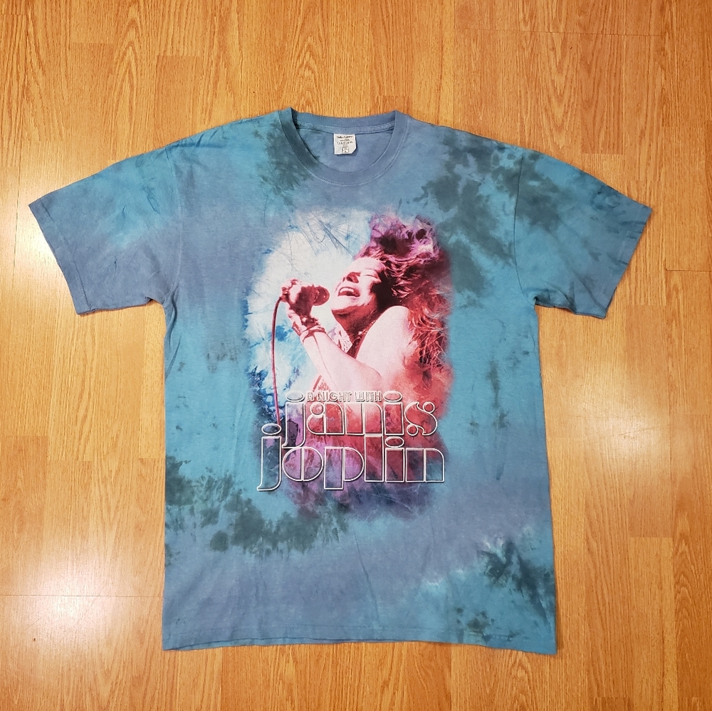 Vintage Janis Joplin Tie Dye T Shirt Mens Large